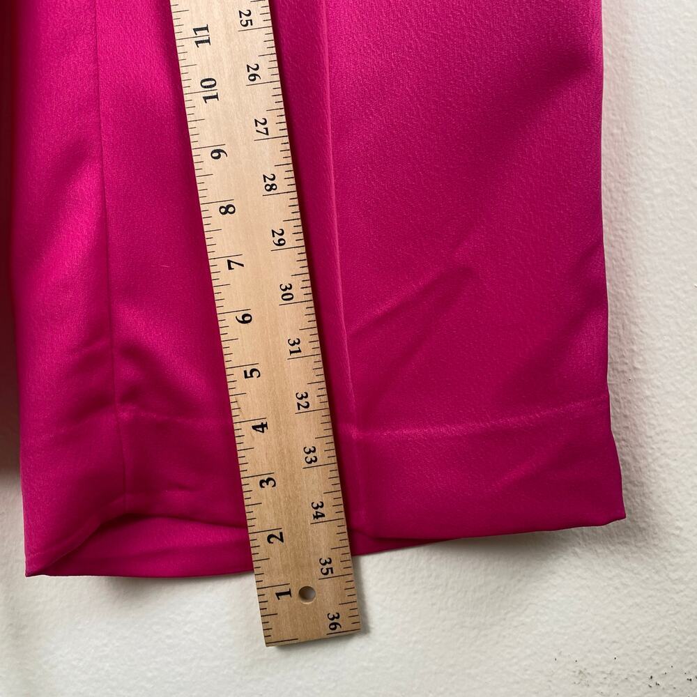 Banana Republic Satin Wide Leg Pants Pink LT Tall 34” Inseam - Picture 16 of 16